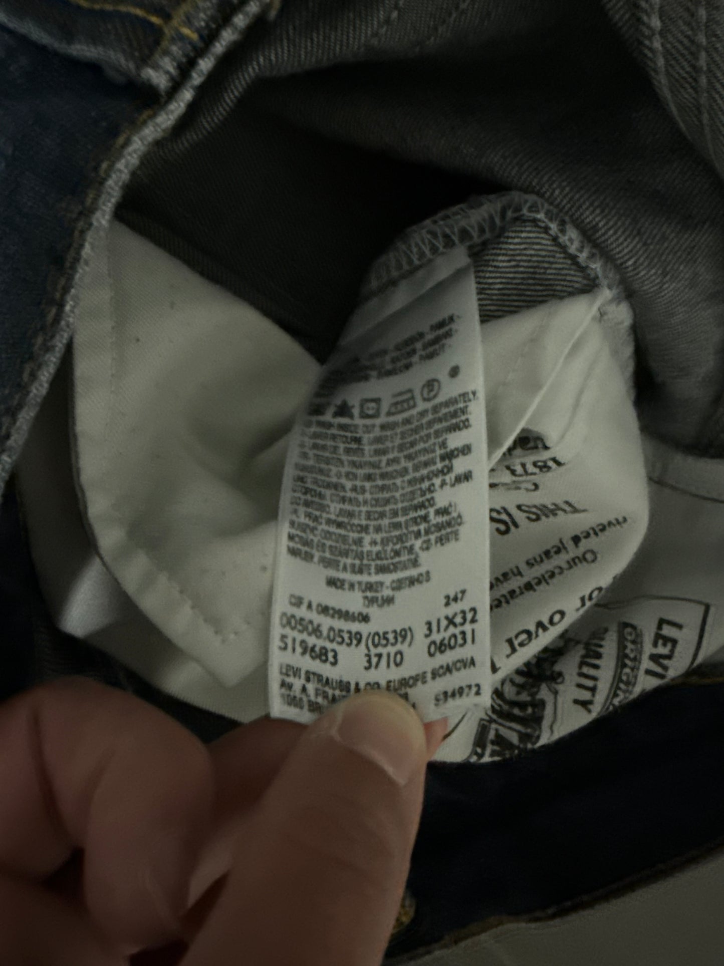 Levis 506 Jeans (S)